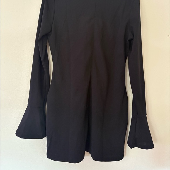 Elegant Black Long Sleeve Women's Dress Size L - Picture 4 of 4